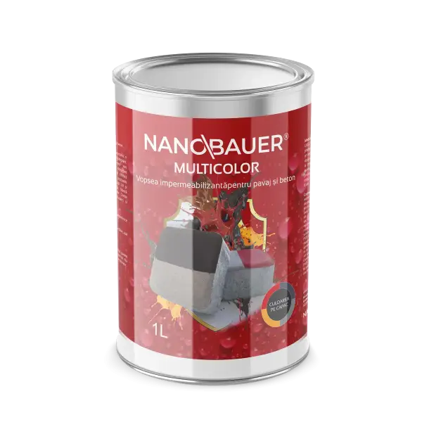 NANOBAUER® MULTICOLOR - IMPREGNARE HIBRIDĂ DE CULOARE PENTRU PAVELE ȘI BETON