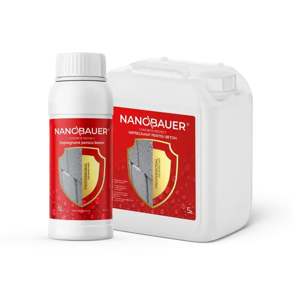 NANOBAUER® CONCRETE - Impregnare hidrofobă pentru beton și elemente prefabricate