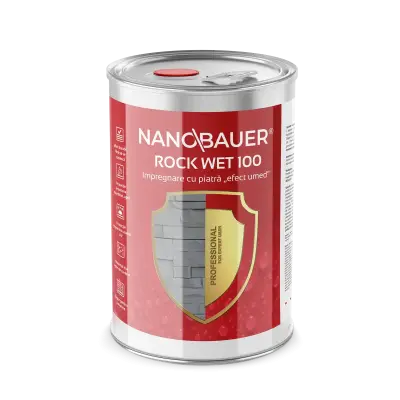 NANOBAUER® ROCK WET 100 - Impregnare pentru efectul...