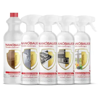 NANOBAUER® CLEAN HOUSE Set de 5 produse de curățenie