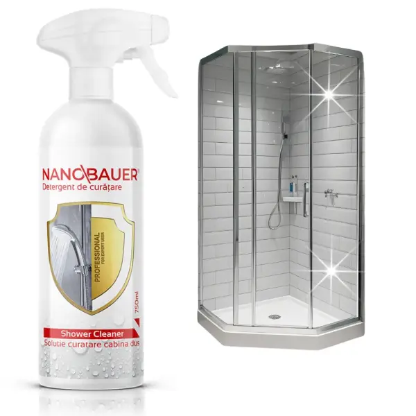 Detergent Lichid Solutia de curatare pentru Dus a baii Nanobauer Shower Cleaner 750 ml