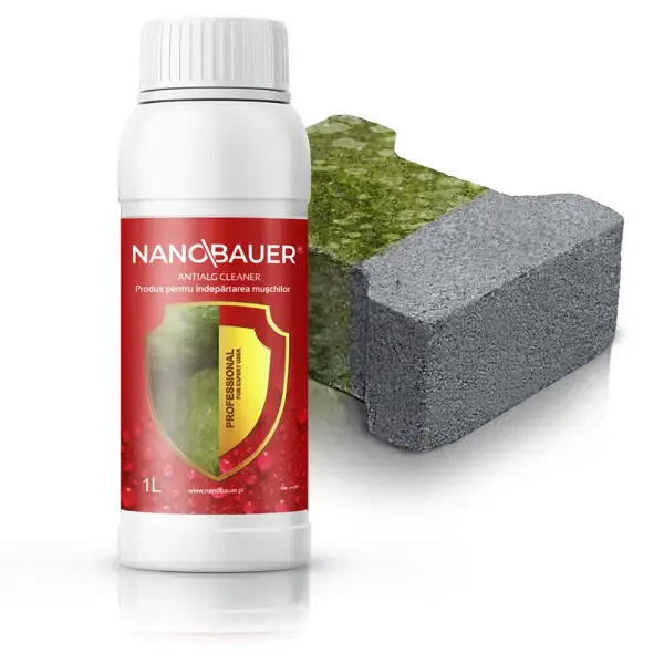NANOBAUER ANTIALG CLEANER - îndepărtarea vernisajului verde, a algelor și a lichenilor