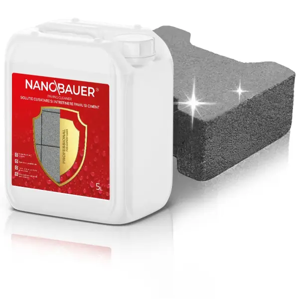 NANOBAUER® PAVING CLEANER - Detergent pentru pavaje, beton și pavele