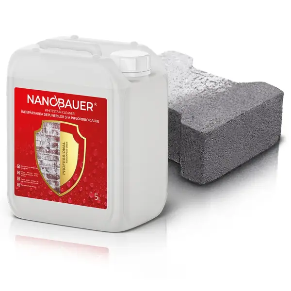 WHITE STAIN CLEANER – Soluție specializată pentru îndepărtarea eflorescenței de calcar de pe clincher, pavele și ceramică