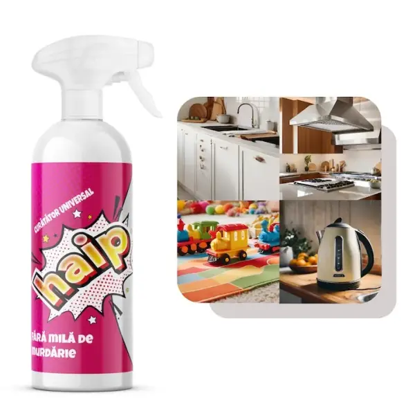 HAIP - Curățător universal + Microfibre GRATUIT 750 ml