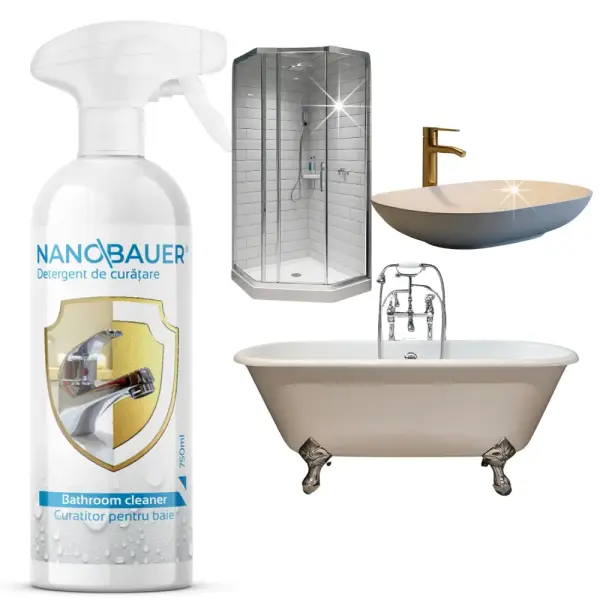 Detergent lichid eficient pentru curățarea băii, ceramicii și robinetelor BATHROOM CLEANER 750 ml