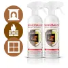 Soluție pentru NANOBAUER FIREPLACE FOAM 500ml curățarea geamurilor de șemineu, sobelor și ușilor de focar