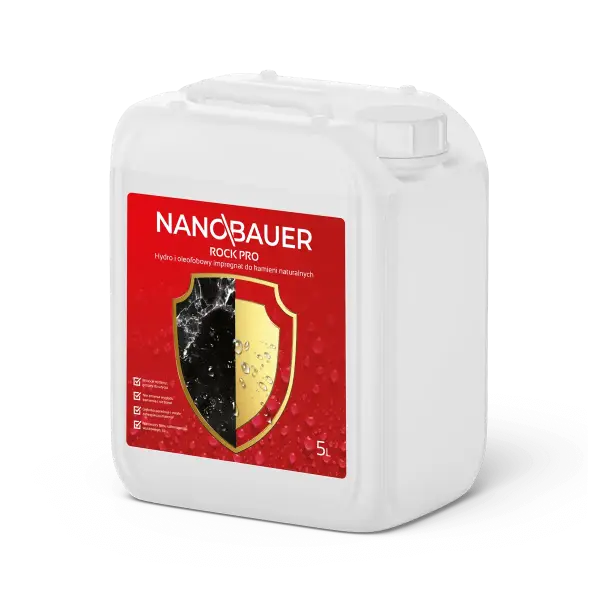 NANOBAUER® ROCK PRO - Impregnare hidro și oleofobă a pietrelor naturale lustruite și slab absorbante