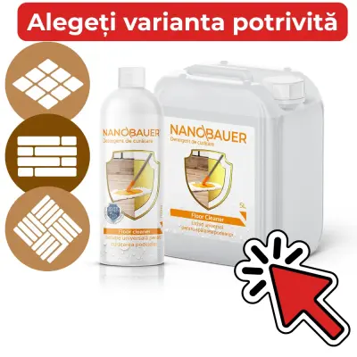 Detergent lichid NANOBAUER FLOOR CLEANER 750 ml...