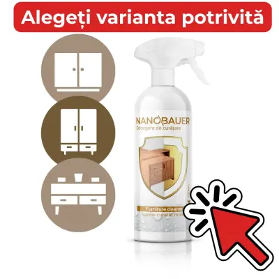 NANOBAUER FURNITURE CLEANER 750 ml – Soluție pentru...