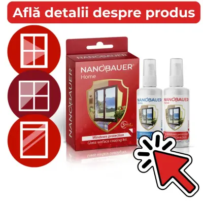 Sticlă impregnată NANOBAUER GLASS HOME – Protecție...