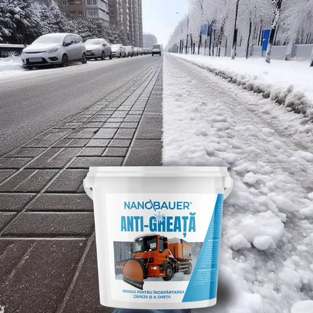 Soluție Profesională 4KG Anti-Gheață  - Îndepărtare Rapidă Gheață și Polei - Fără Găuri/Deteriorare Suprafețe