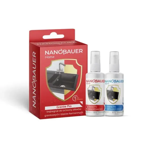 NANOBAUER® GRANITE PRO - Impregnare pentru protecția chiuvetelor de granit și a blaturilor de lucru din piatră