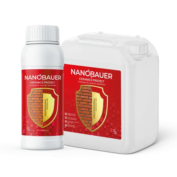 NANOBAUER® CERAMICS - Impregnare pentru clincher, cărămizi de clincher și acoperișuri ceramice